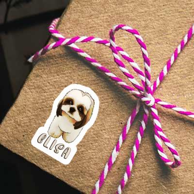 Shih Tzu Autocollant Elisa Gift package Image