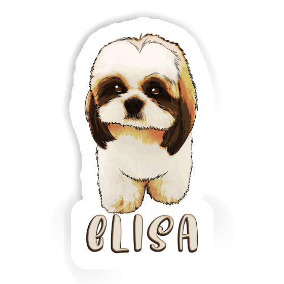 Elisa Sticker Shih Tzu Notebook Image