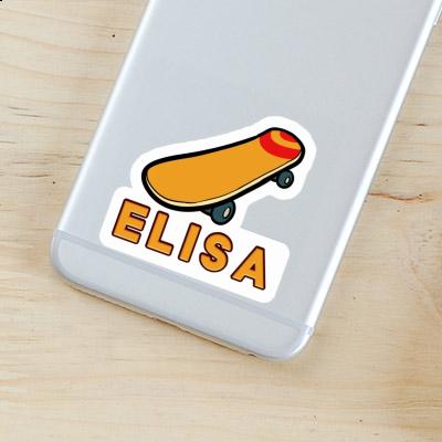 Skateboard Sticker Elisa Notebook Image