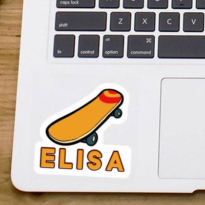 Skateboard Sticker Elisa Notebook Image