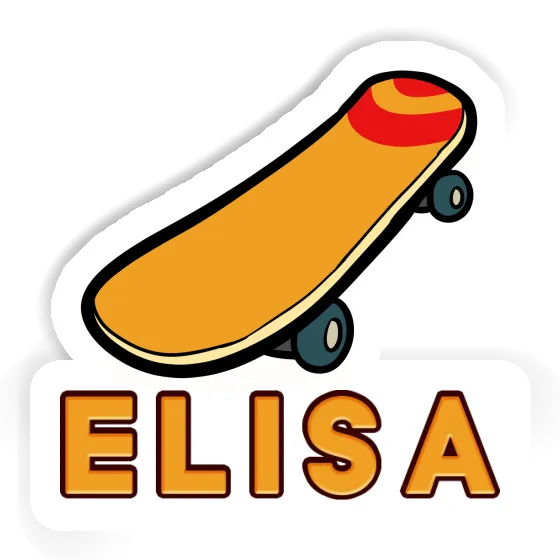 Sticker Elisa Skateboard Notebook Image