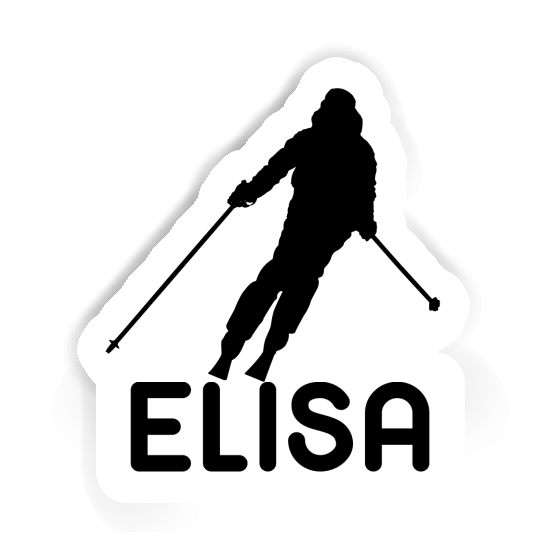 Elisa Sticker Skier Image