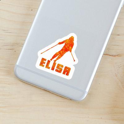 Sticker Skier Elisa Notebook Image