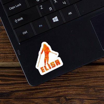 Sticker Skier Elisa Notebook Image