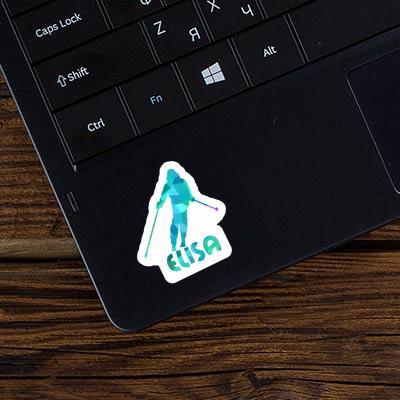 Elisa Sticker Skier Laptop Image