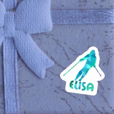 Elisa Sticker Skier Laptop Image