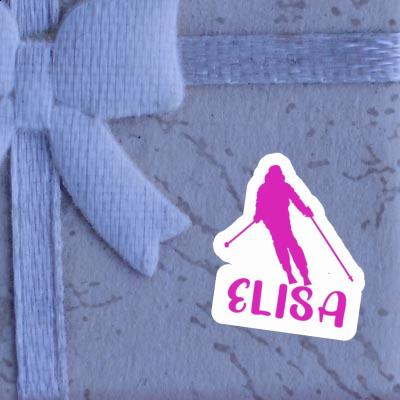 Elisa Sticker Skier Image