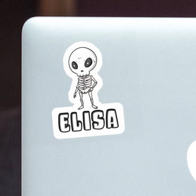 Elisa Sticker Skeleton Laptop Image