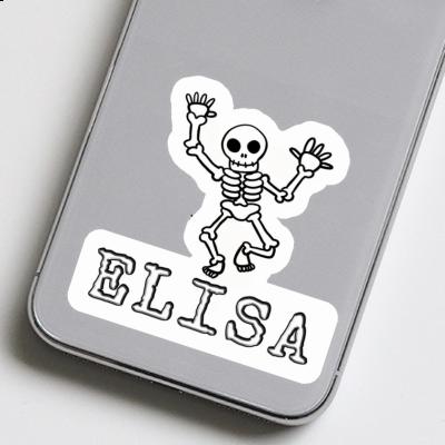 Sticker Elisa Skeleton Notebook Image