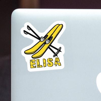 Sticker Ski Elisa Laptop Image