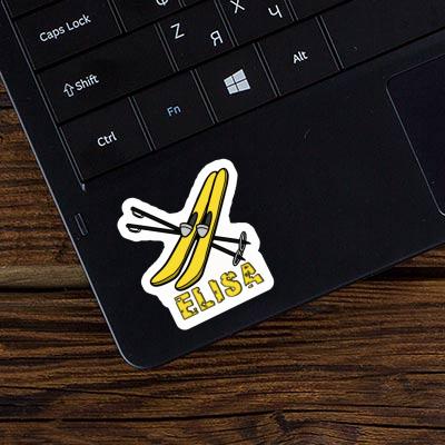 Sticker Ski Elisa Laptop Image