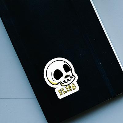 Totenkopf Sticker Elisa Laptop Image