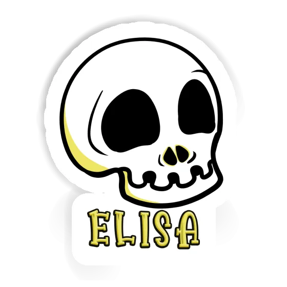 Elisa Sticker Skull Laptop Image