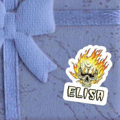 Sticker Elisa Skull Laptop Image