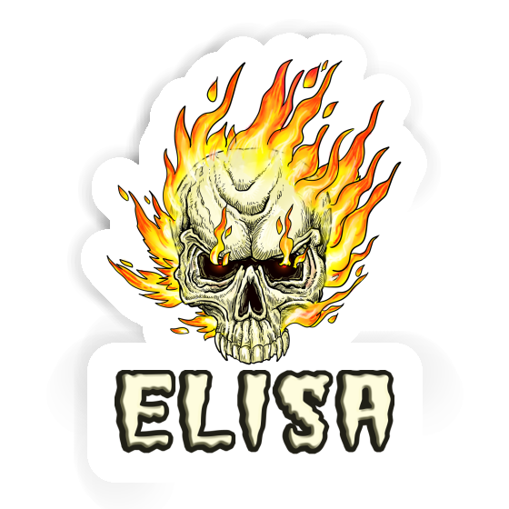 Sticker Elisa Skull Notebook Image