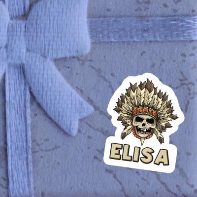 Sticker Skull Elisa Laptop Image