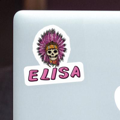 Sticker Ladys Skull Elisa Notebook Image