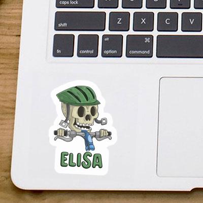 Elisa Sticker Mountainbiker Laptop Image