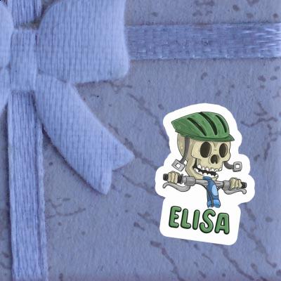 Elisa Sticker Mountainbiker Laptop Image