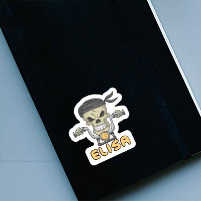 Elisa Sticker Motorcycle Rider Image