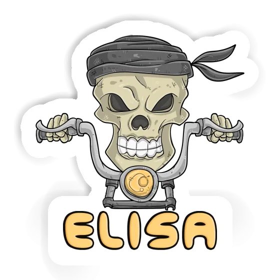 Elisa Sticker Motorradfahrer Laptop Image