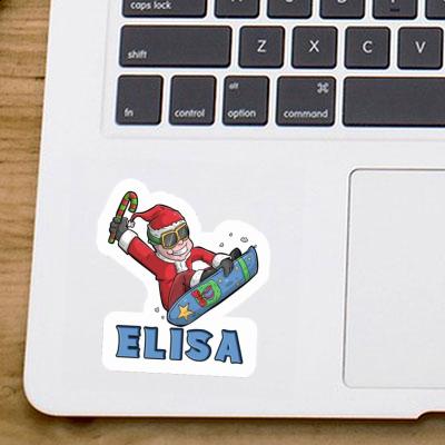 Elisa Autocollant Snowboardeur Gift package Image