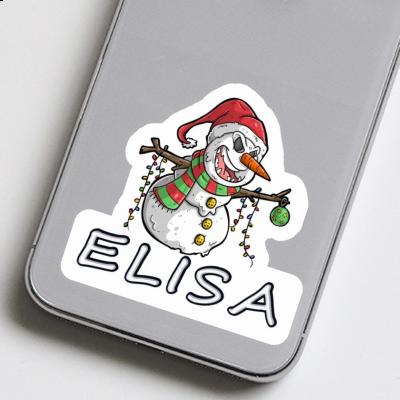 Sticker Bad Snowman Elisa Notebook Image