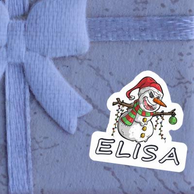 Sticker Bad Snowman Elisa Gift package Image