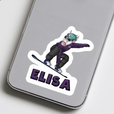 Sticker Elisa Snowboarder Image