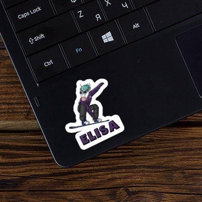 Snowboarderin Sticker Elisa Image