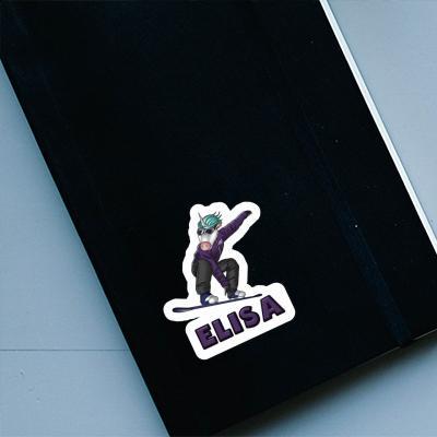 Snowboarderin Sticker Elisa Image