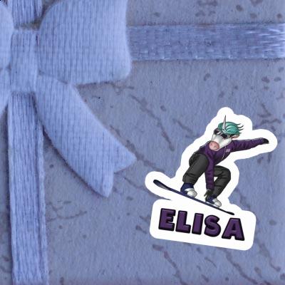 Sticker Elisa Snowboarder Laptop Image