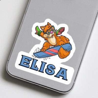 Snowboardeuse Autocollant Elisa Image