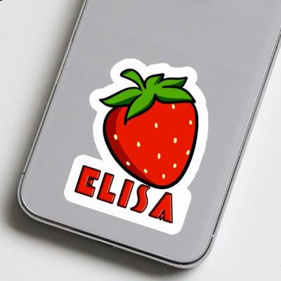 Sticker Erdbeere Elisa Laptop Image