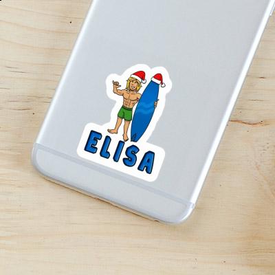 Sticker Surfer Elisa Notebook Image