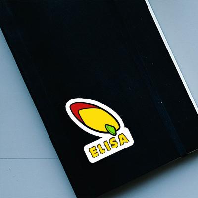 Elisa Sticker Surfboard Notebook Image