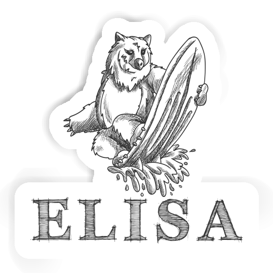 Elisa Sticker Surfer Laptop Image