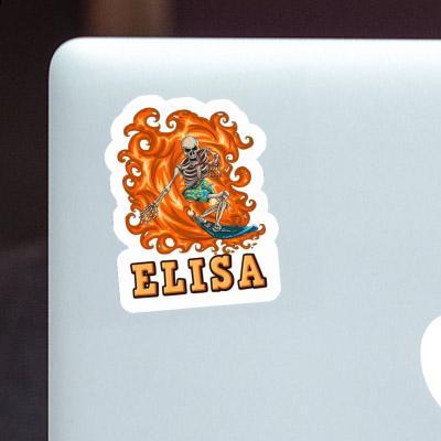 Sticker Elisa Surfer Notebook Image