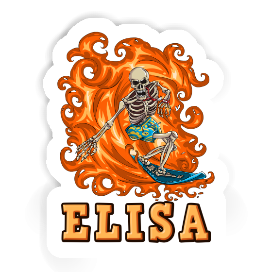 Sticker Elisa Surfer Image