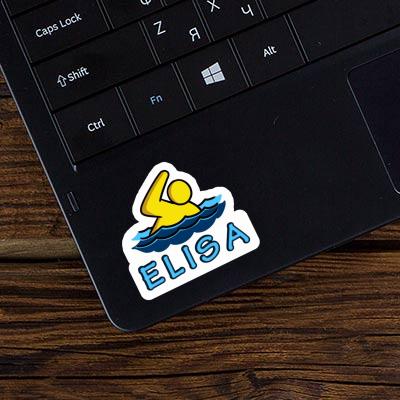 Schwimmer Sticker Elisa Laptop Image