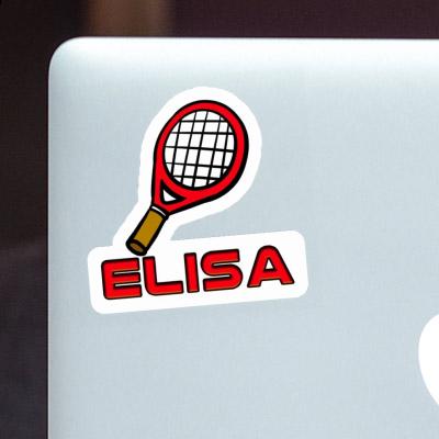 Elisa Aufkleber Tennisschläger Notebook Image