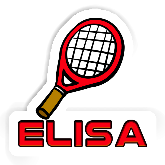 Elisa Aufkleber Tennisschläger Notebook Image