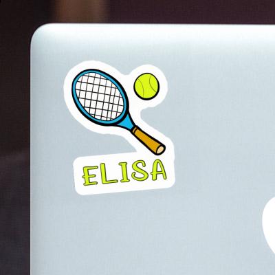 Aufkleber Tennisschläger Elisa Notebook Image