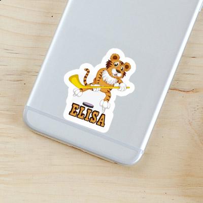 Tiger Sticker Elisa Laptop Image