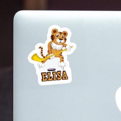 Tiger Sticker Elisa Laptop Image