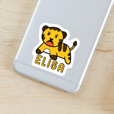 Elisa Sticker Baby Tiger Notebook Image