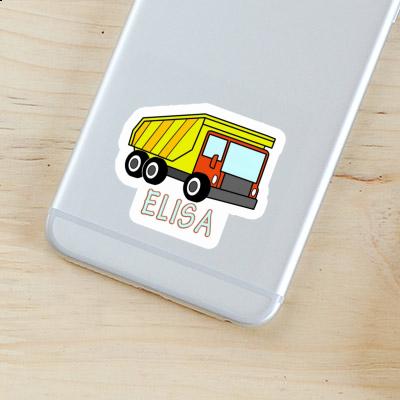 Dump Truck Sticker Elisa Image