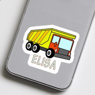 Dump Truck Sticker Elisa Image