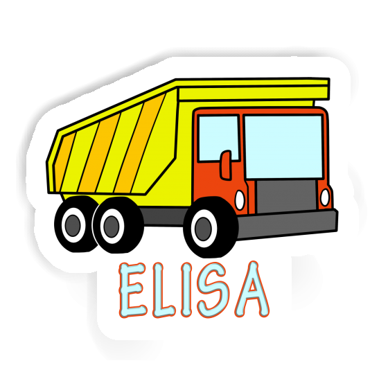 Dump Truck Sticker Elisa Notebook Image