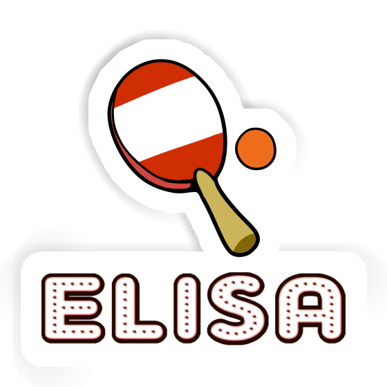 Sticker Elisa Tischtennisschläger Gift package Image